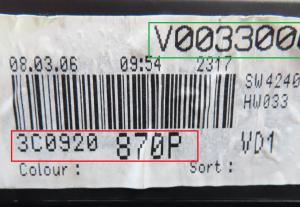 Volkswagen - Passat B6 vanaf 2005 Tellerpaneel reparatie
